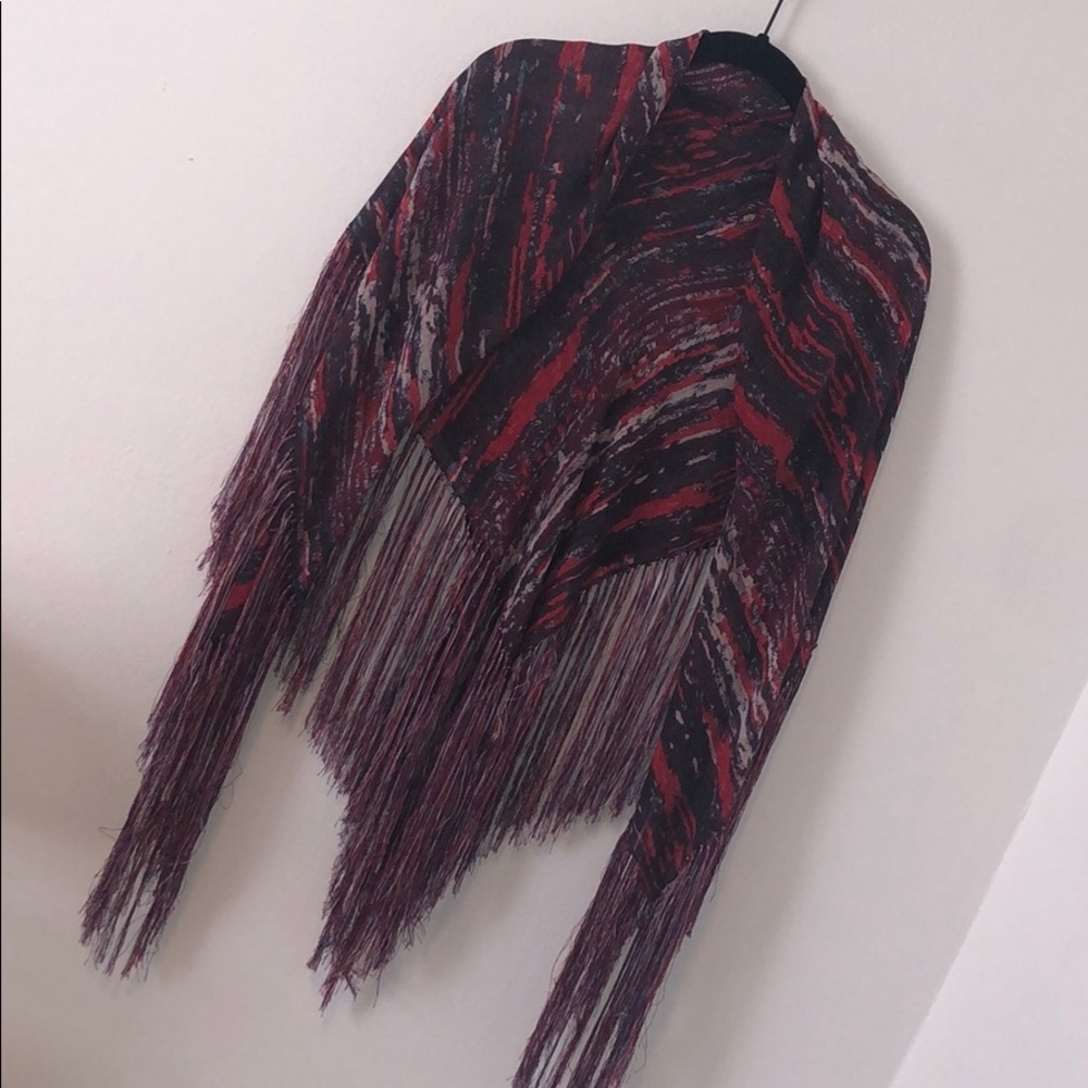 Isabel Marant square fringe scarf